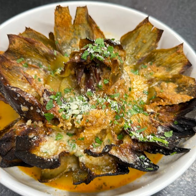 The Amazing Stuffed Artichoke.