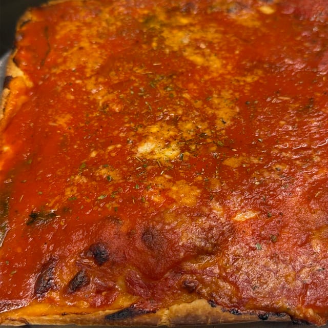Upside Down Sicilian Slice.