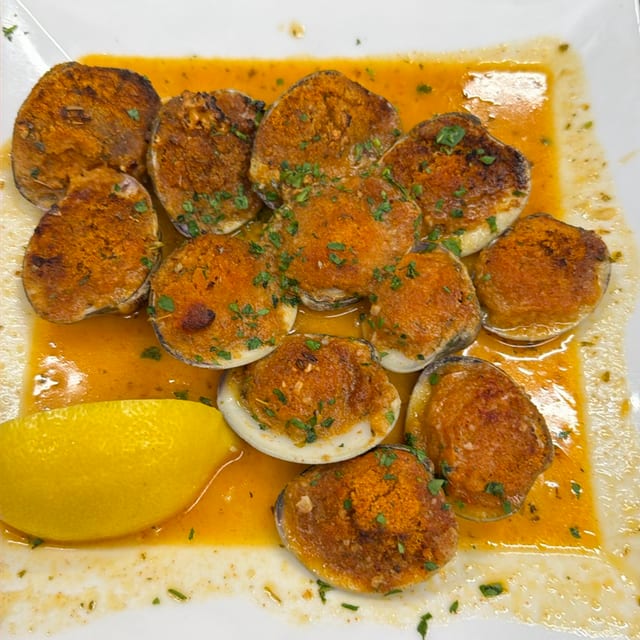 Whole Baked Clams.
