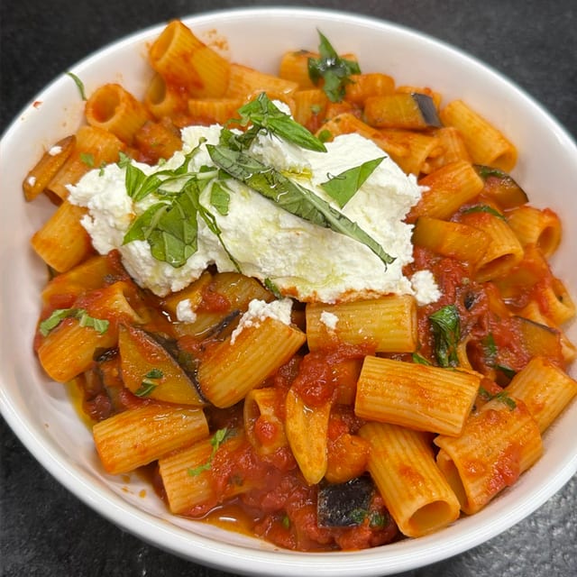 Rigatoni Alla Sicilia.